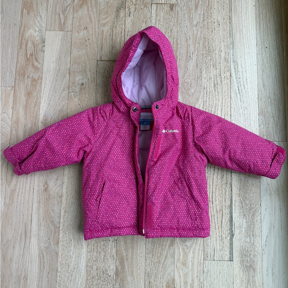 Columbia Pink Girls Ski Snow Winter Waterproof Coat Jacket 2T